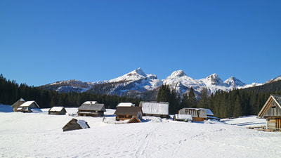 Planina Javornik s pogledom na Pokljuške gore